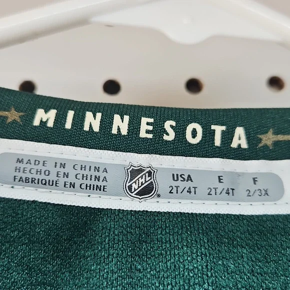 NHL Minnesota Wild Children's Hockey Jersey Size 2/4T - Picture 8 of 11